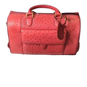 Exotic Ostrich leather Italy bag Authentic